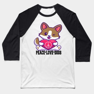 peace love dogs Baseball T-Shirt